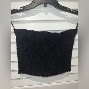 Women’s Black Ruched Tube top Size: S (NWT)